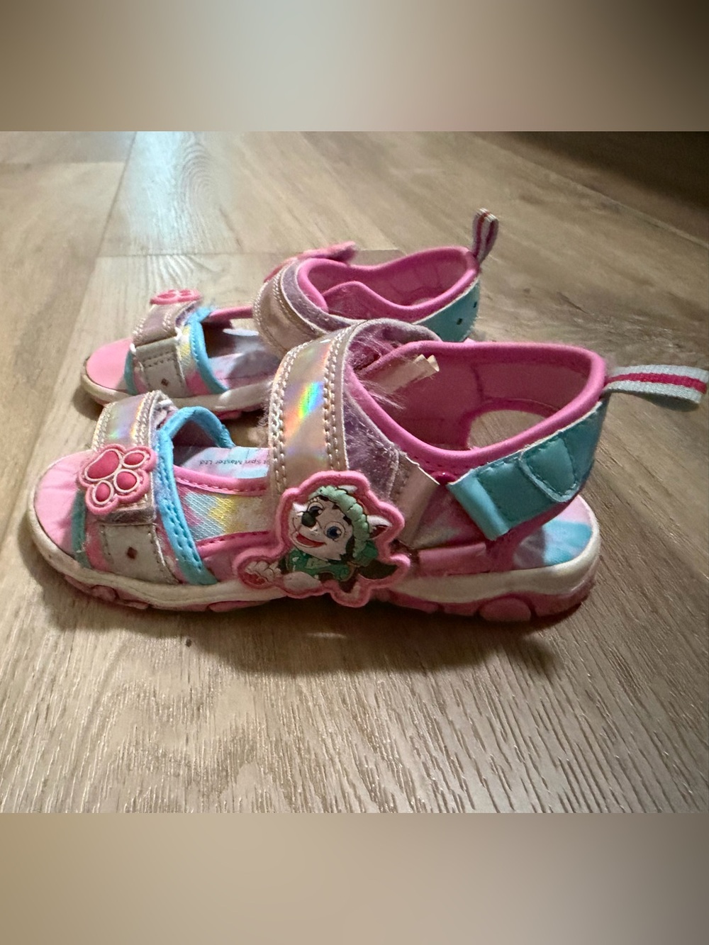Kids Pink Paw Patrol Sandals - Cute Paw Design
